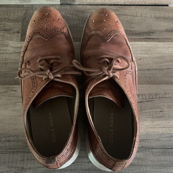 Cole Haan Original Grand C21133 Men\'s Woodbury Long Wingtip Oxford Shoes Sz 10 M